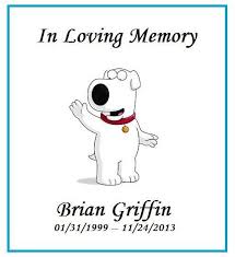 tousens_'s tweet photo. Quahog wont be the same :'( #BringBrianBack https://t.co/9IhIDLDrFk