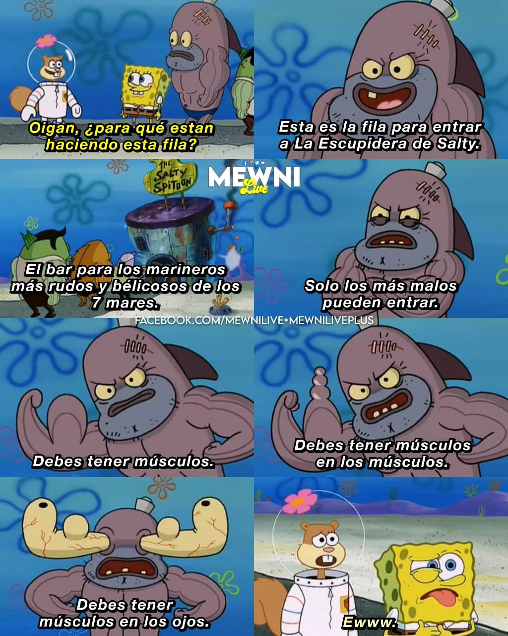 Fila de bob esponja sale