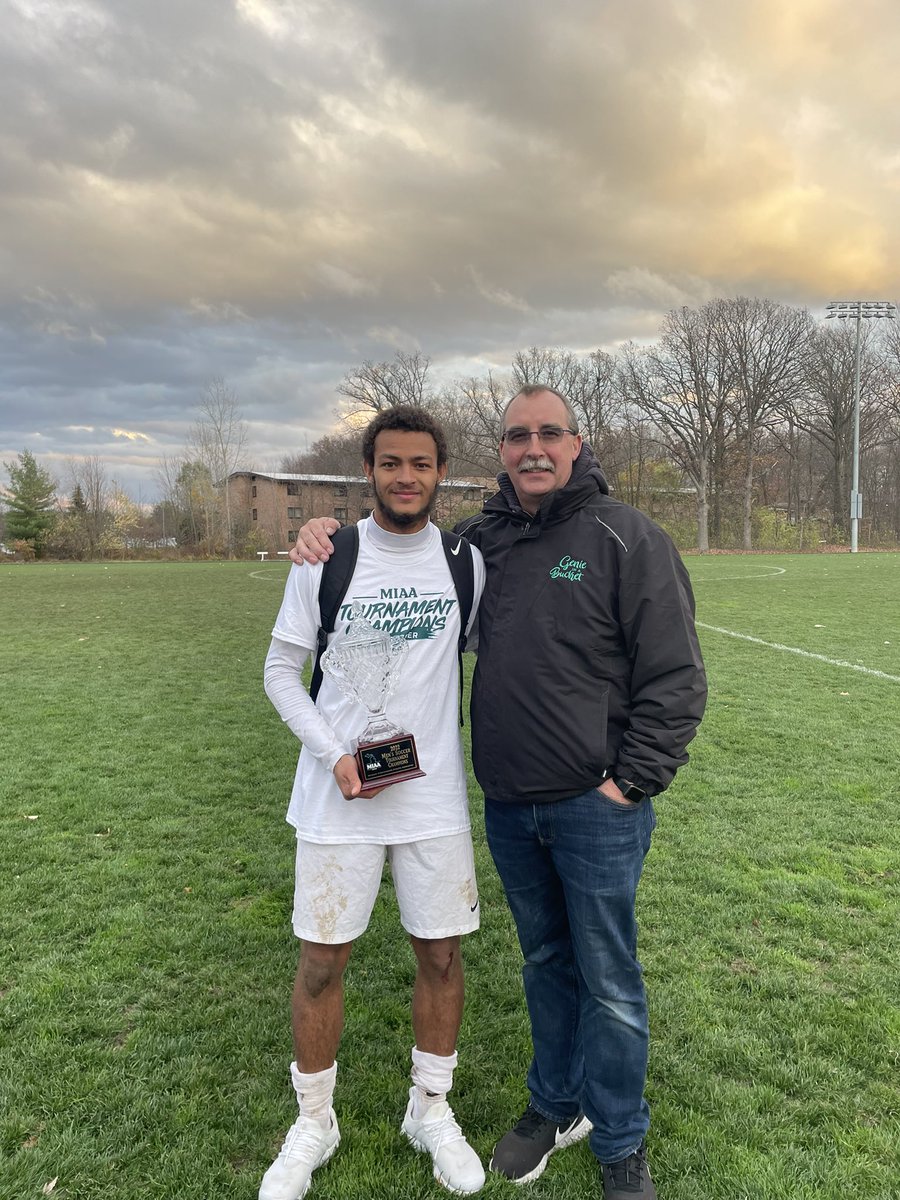 So proud of <a href="/CalvinMSoccer/">Calvin Men's Soccer</a> and our son Jonah!  What a great win.  Now onto the NCAA playoffs.  #LetsGo