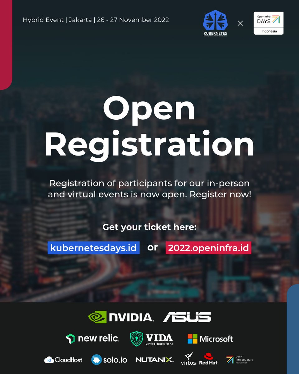 Buat yang belum daftar <a href="/kubernetes_days/">Kubernetes Community Days Indonesia</a> Indonesia tanggal 26-27 November 2022, bisa RSVP di: kubernetesdays.id ya..

Yuk2, ketemu disana!