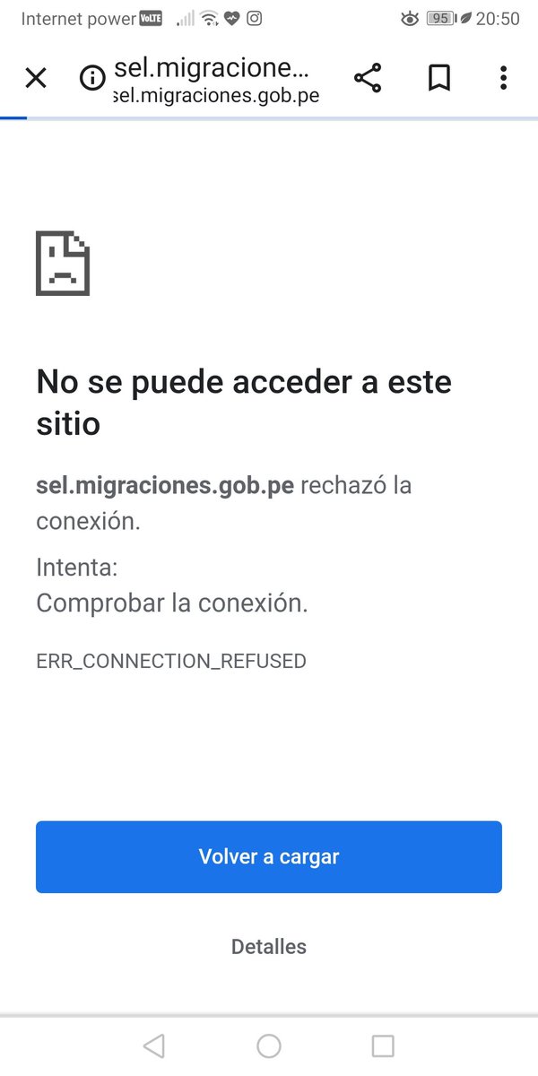 laly6302's tweet photo. @MigracionesPe La página se cuelga  ..que abuso para el público . https://t.co/1x6b4ly4zE