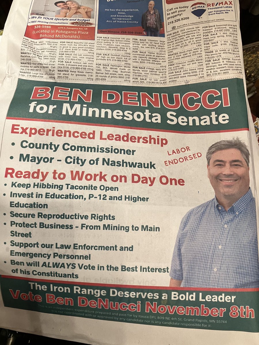 Best question I got door knocking today in Gilbert for ⁦<a href="/Ben_DeNucci/">ben denucci</a>⁩ : “Does your candidate believe that ⁦<a href="/POTUS/">President Donald J. Trump</a>⁩ is our legitimately elected president?” Way to be paying attention to what matters, voters! #VoteBlue2022 #mnleg ⁦<a href="/MinnesotaDFL/">Minnesota DFL</a>⁩