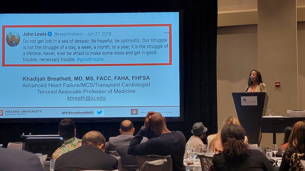Dr. Dapo (@drdapo) on Twitter photo Echoes of "ooh" and "wow" from the audience as <a href="/KBreathettMD/">Khadijah Breathett, MD, MS, FACC, FAHA, FHFSA</a> presents her data highlighting the harsh reality of #bias and #structuralracism in the treatment of patients with HF. #heartrecovery #healthequity #AHA22 Echoes of "ooh" and "wow" from the audience as <a href="/KBreathettMD/">Khadijah Breathett, MD, MS, FACC, FAHA, FHFSA</a> presents her data highlighting the harsh reality of #bias and #structuralracism in the treatment of patients with HF. #heartrecovery #healthequity #AHA22