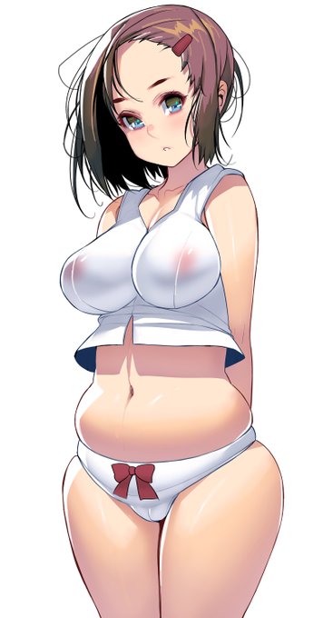 ぽっちゃりしたお腹 