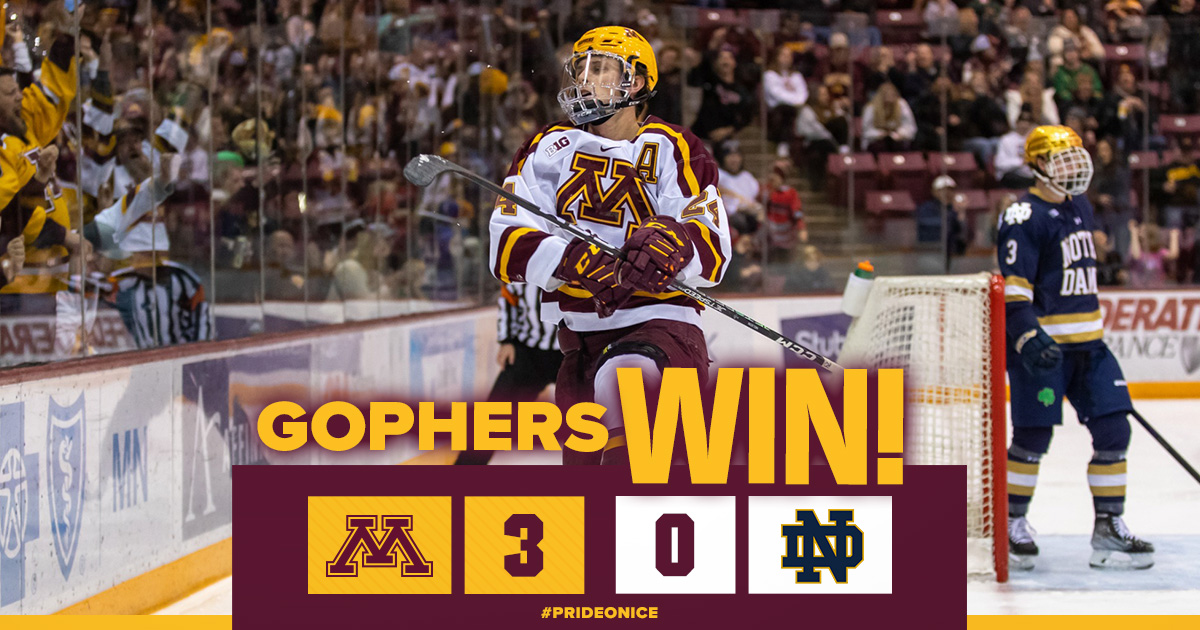 GopherHockey's tweet photo. No luck needed 😉☘️

The #Gophers SWEEP the Irish! https://t.co/GAYHdjyhLK