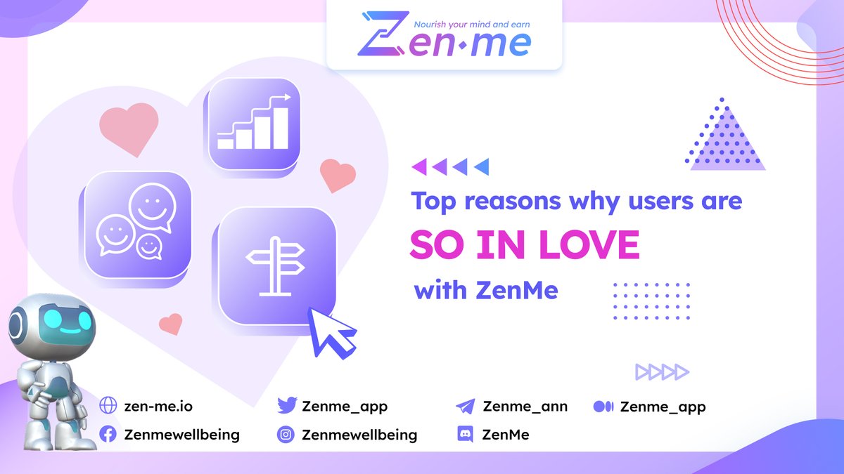 💓 TOP REASONS WHY USERS ARE SO IN LOVE WITH #ZENME 💗

💎 Engaging experience with gamified social features
💎 Measurable improvement
💎 Self-improvement with Zentor's guidance
💎 Rewards for personal efforts

☁️ ZenMe - Small Habits, Big Dreams ☁️