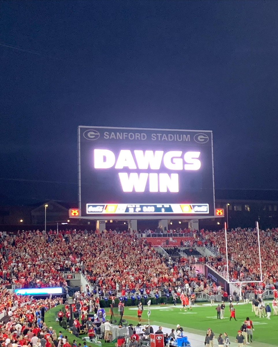 Big win. HBTFD 

#GoDawgs