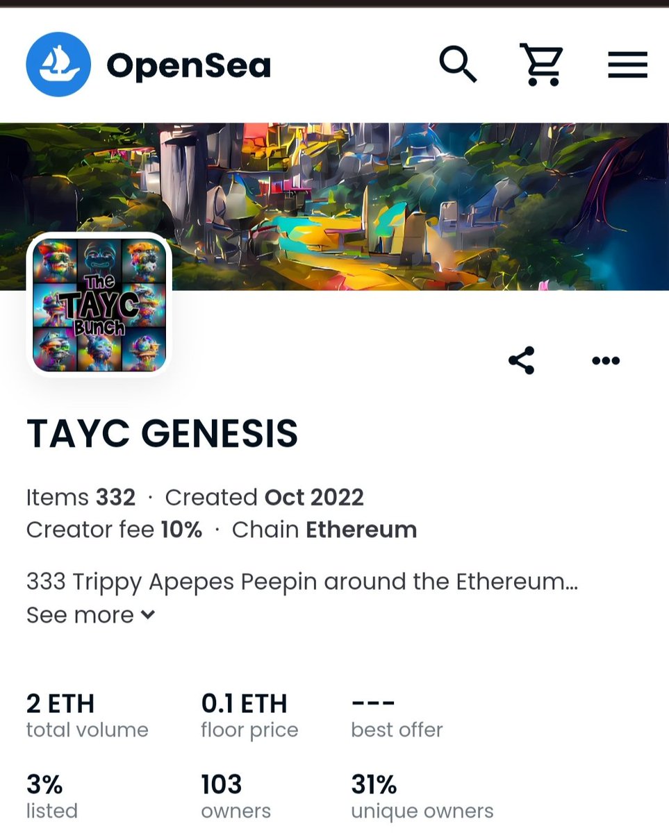 Very soon at 0.5 ETH! Don't panic, it's organic! 

<a href="/TrippyApepeYC/">TAYC</a> 

#NFTCommunity #Bullish #NFT #TAYC