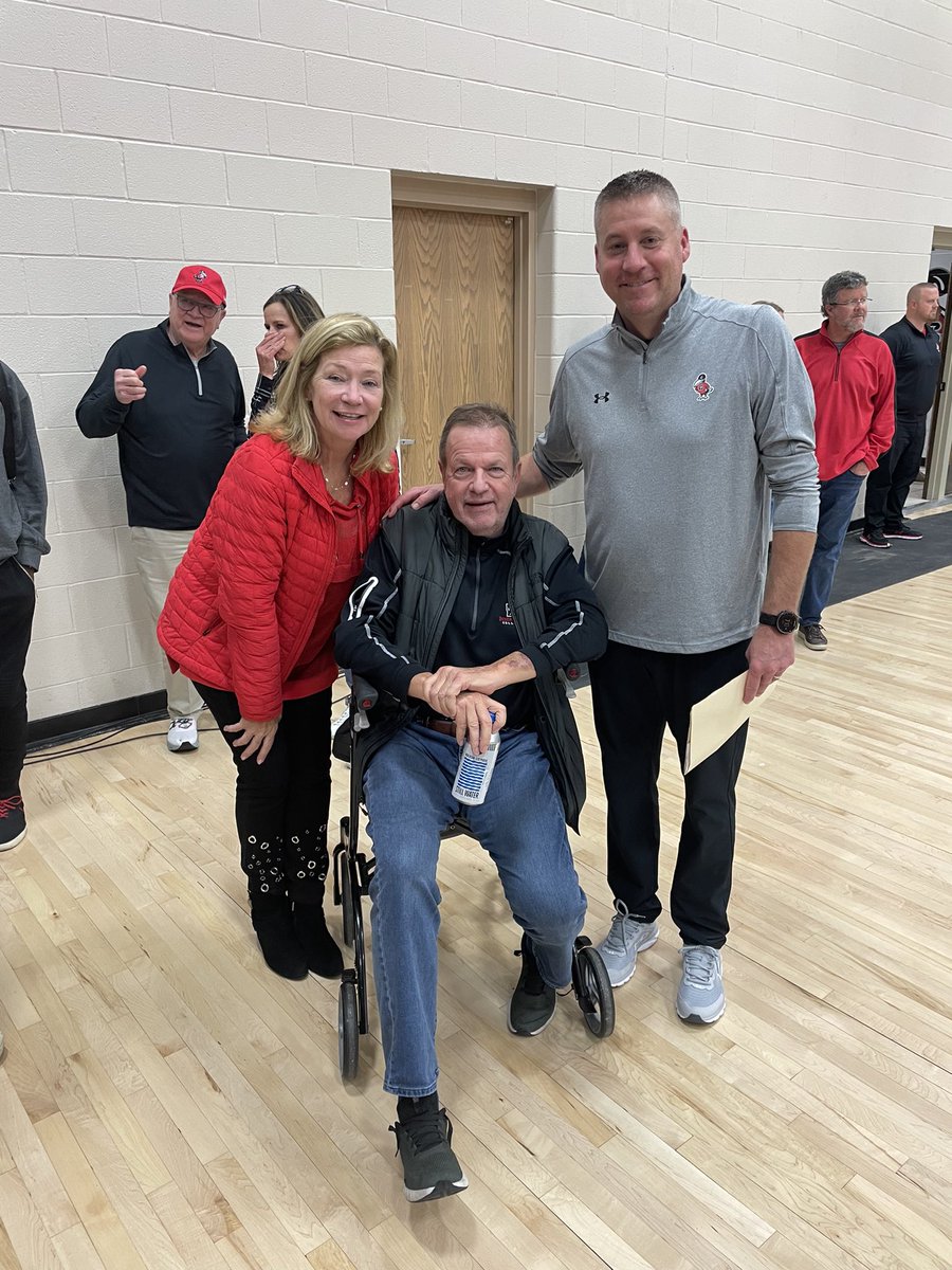 Tough outcome today on the floor. We will get that figured out.  Best part of the day was seeing former player Connor Fleming’s parents. They are finishing a 32 day anniversary road trip visiting places that mean something to their relationship. BC was the last stop. ❤️ #family