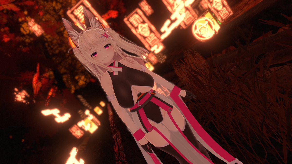 あとヌルテカハイレグスーツを着たりヌルテカ全身スーツを着たりうしきつねをしたから撮ったりあとファンタジーできれいなワールドで和服レオタードを着たりできるよVRchatは 