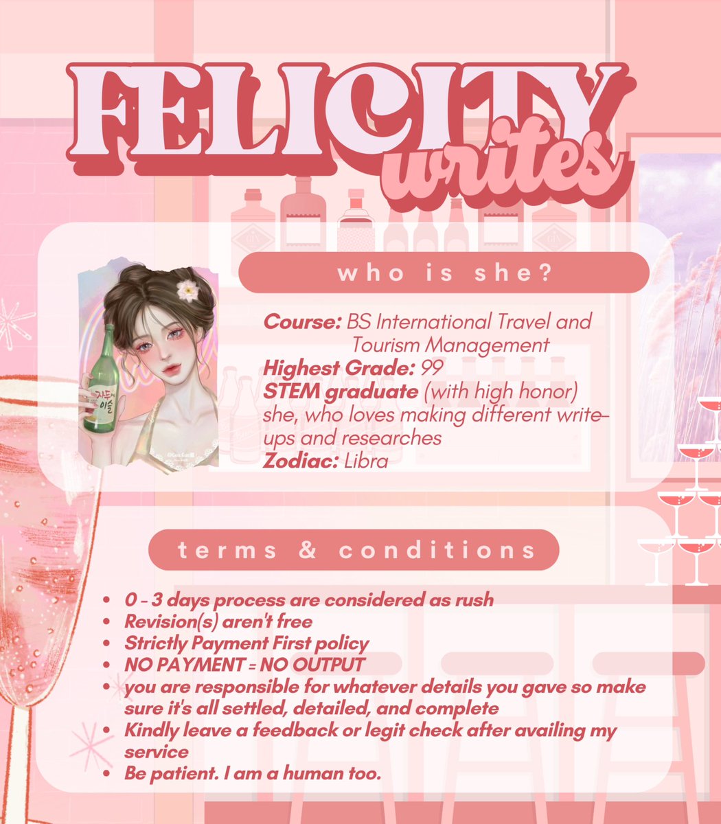 commissionertf's tweet photo. bonjour! felicity writes is here to serve you with a seamless and productive kind of transaction. kindly revert me with any questions you have and the specifics of your assessment (s) ☘️

⊹ ࣪𓂃 𝗮𝗹𝘄𝗮𝘆𝘀 𝗼𝗽𝗲𝗻
⊹ ࣪𓂃  𝗶𝗻𝘁𝗲𝗿𝗲𝘀𝘁𝗲𝗱
࣪ #felicitywritess https://t.co/zAPWFpQaUp