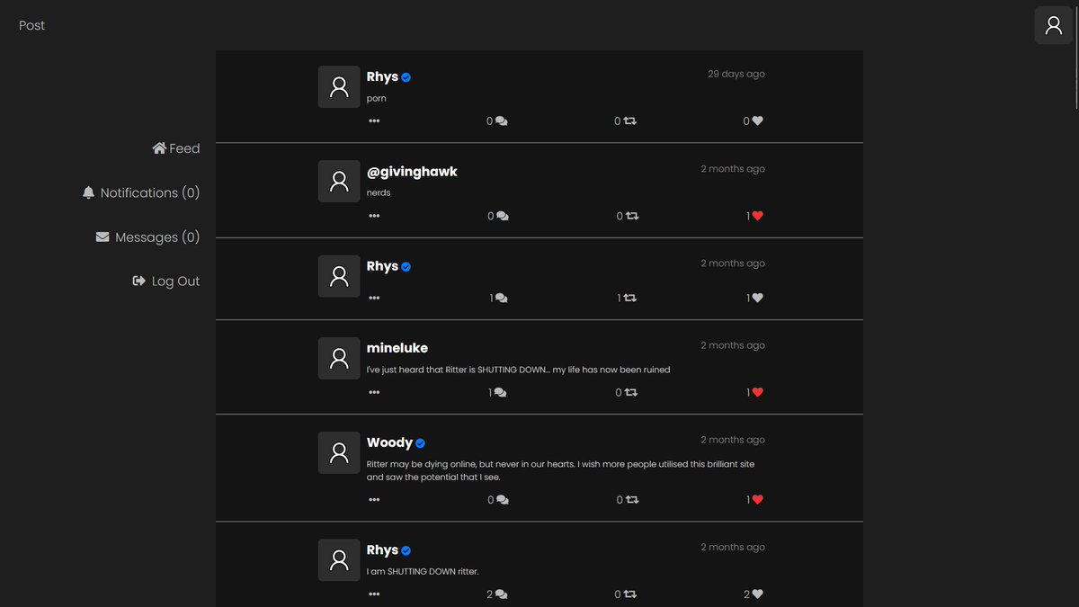 RitterPlatform's tweet image. When the world was lost... I was found!

Ritter is back! This amazing social media platform is here to stay, and guess what? It's FREE! (Unlike Twitter)