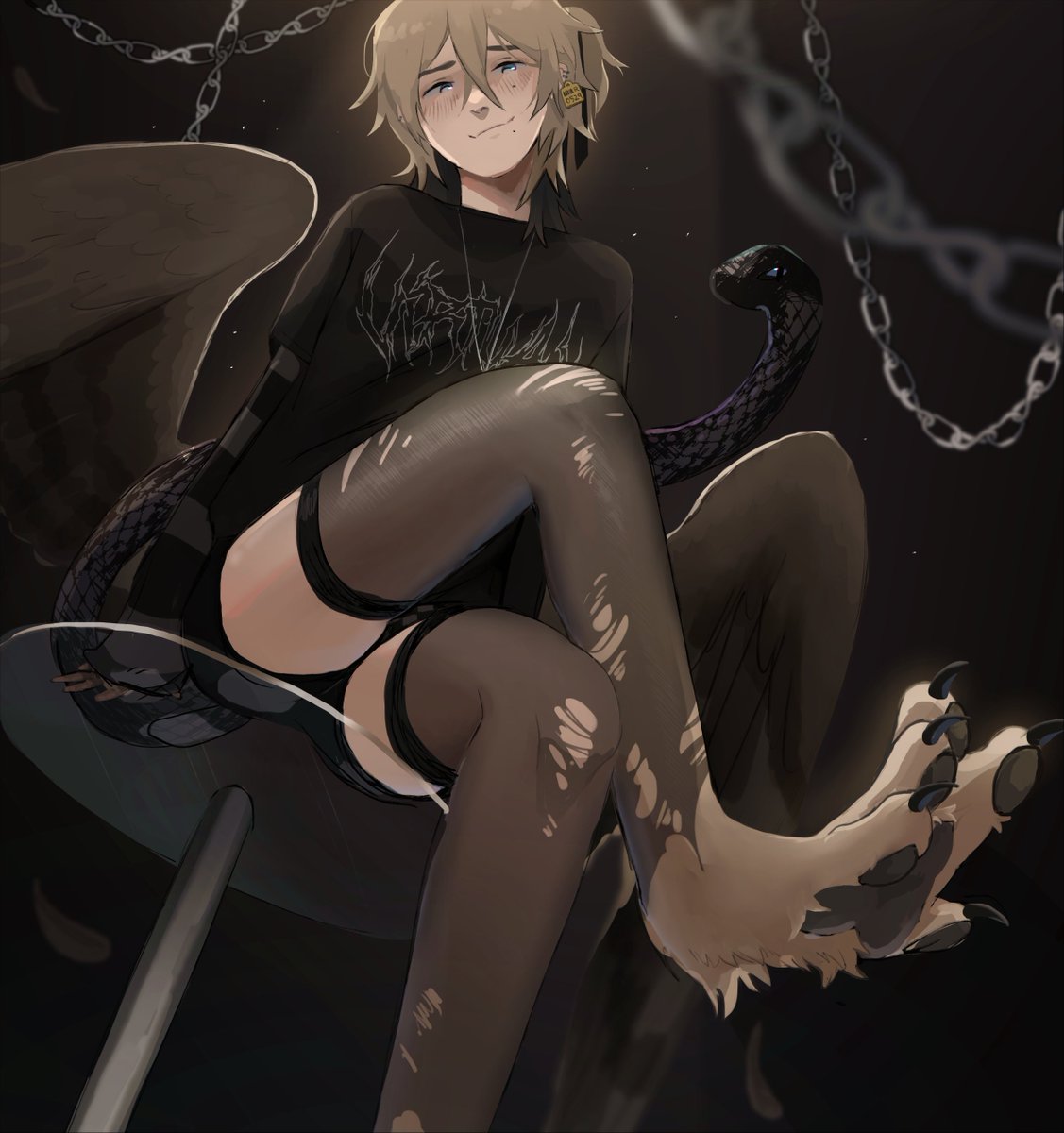 volta_FF's tweet photo. I offer u chimera peets ; #voltillust #ENVtuber https://t.co/sHf871Kq3C