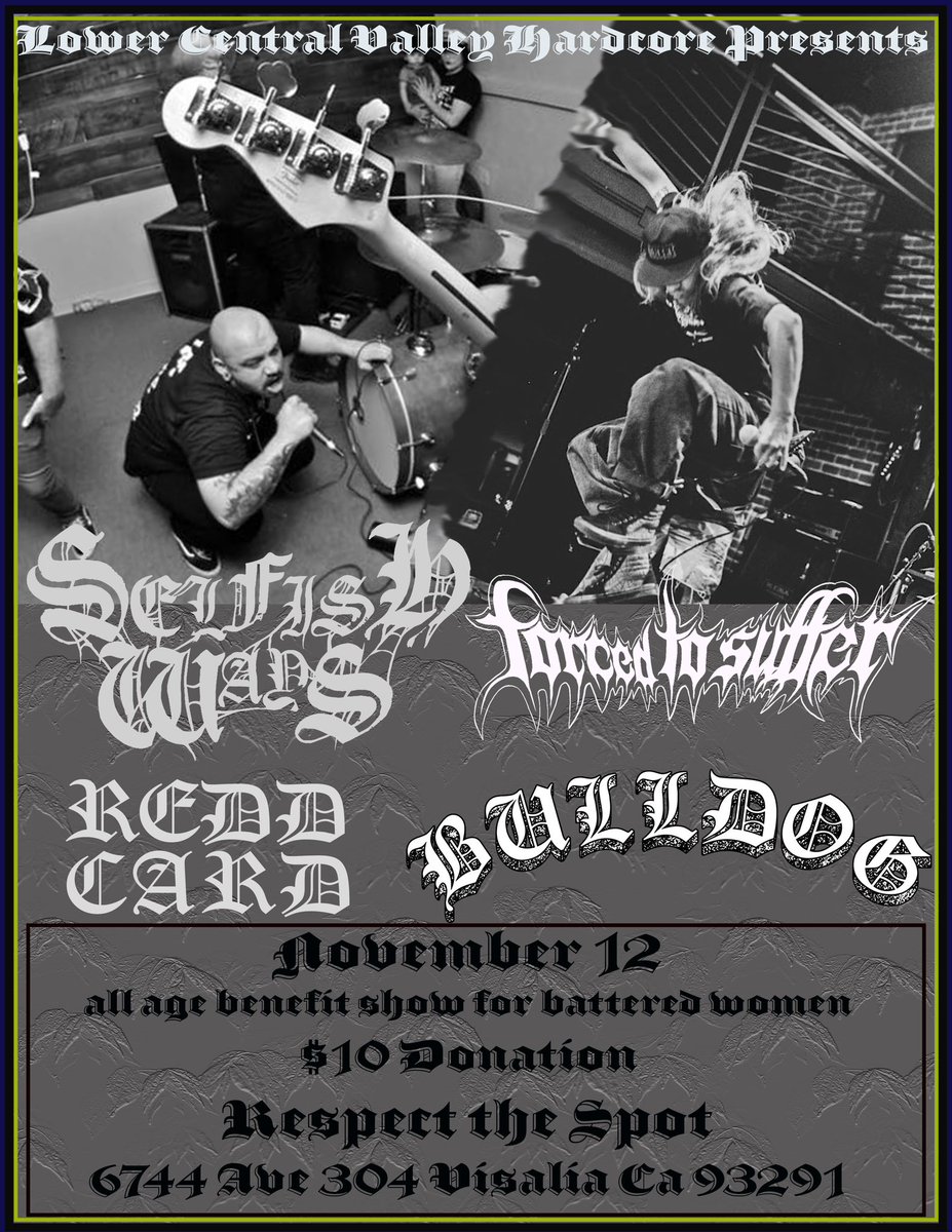 Updated flier!
Literally 1 week away. 
Great bands. A great cause. A great venue. Possibly some merch venders. 
BULLDOG HC official first show. Homies doing badass shit. RT RT RT!