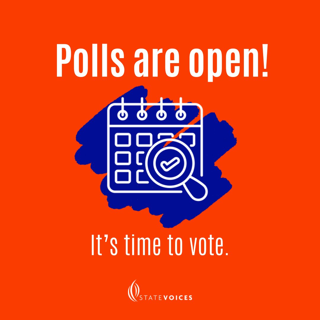 votercoalition's tweet photo. The polls are now open! Make your voice heard in shaping our state, country, and democracy and be a voter!

📍Find your polling place: https://t.co/pXx2KSsN6F

❗Bring a valid ID: https://t.co/jwDl04yFD2

🕢Polls close at 7:30pm! https://t.co/lV6rbJkHvw