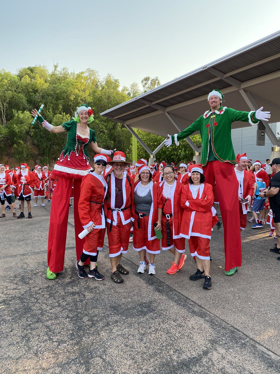 AA&amp;P team donned their Santa suits for this morning’s 2022 Variety NT Santa Fun Run! #clauseforacause