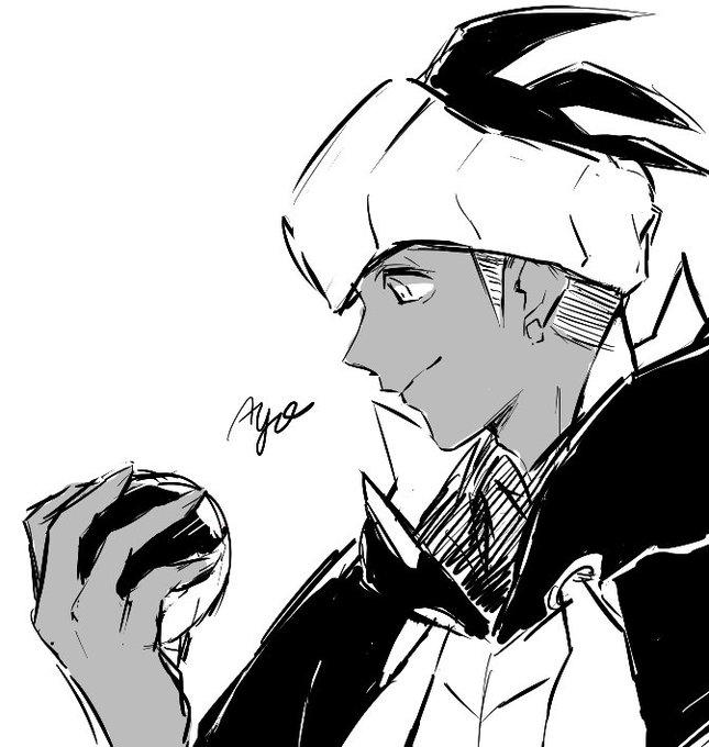 昨日の絵チャで落描きしたキバナさんです! 
