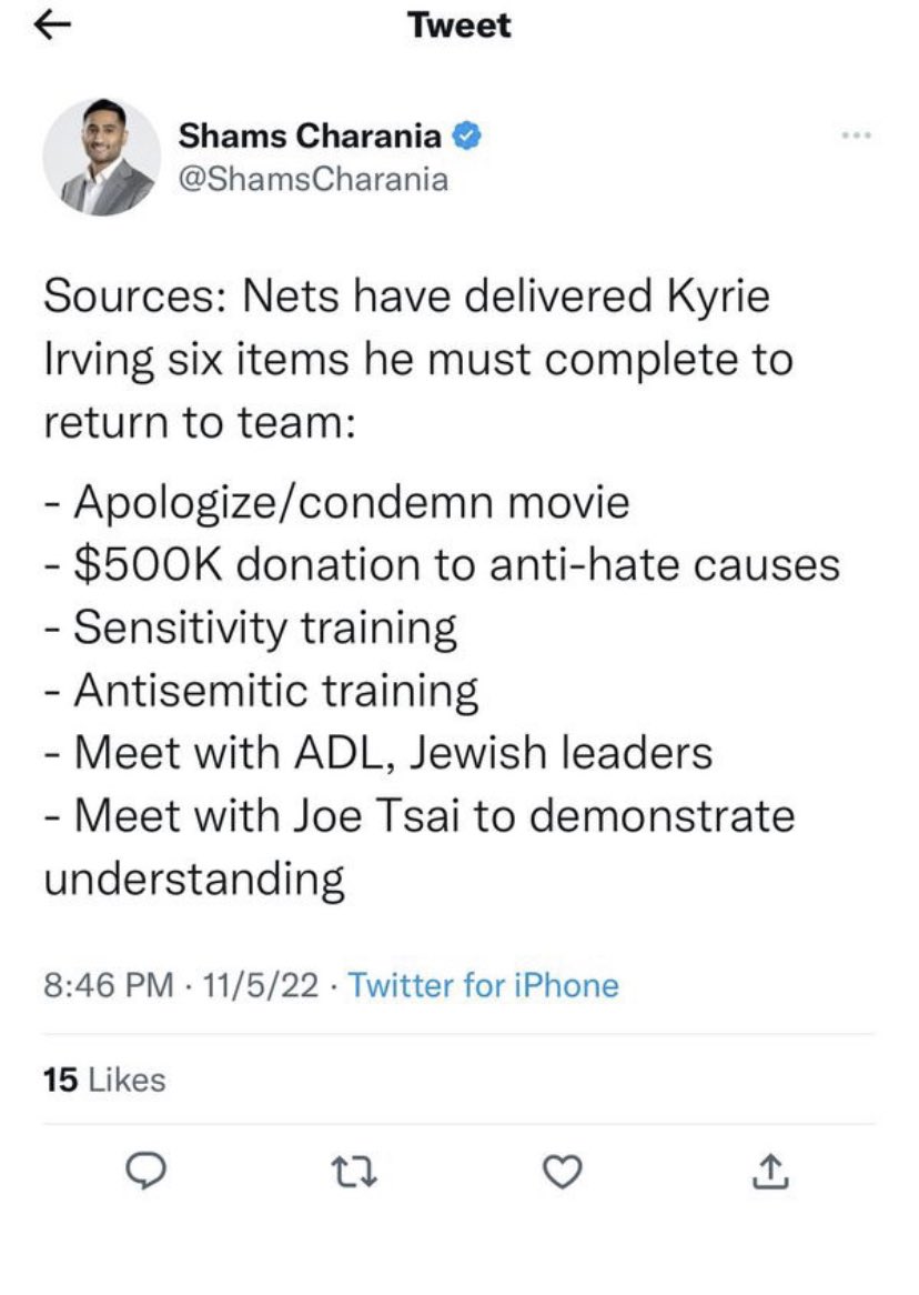RicooStoryy's tweet photo. They want you to wear a kippah too my brother @KyrieIrving ?? Damn the DRiding is crazy https://t.co/e8CDnmafQ5