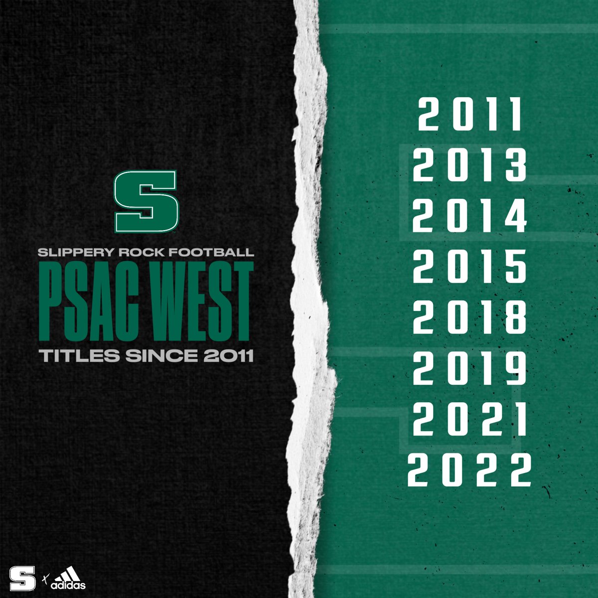 Rock_Athletics's tweet image. FB: Rock football finishes the 2022 divisional schedule as co-champs in the PSAC West, marking the fourth straight season with at least a share of the crown and SRU’s eighth PSAC West title in the last 11 seasons.