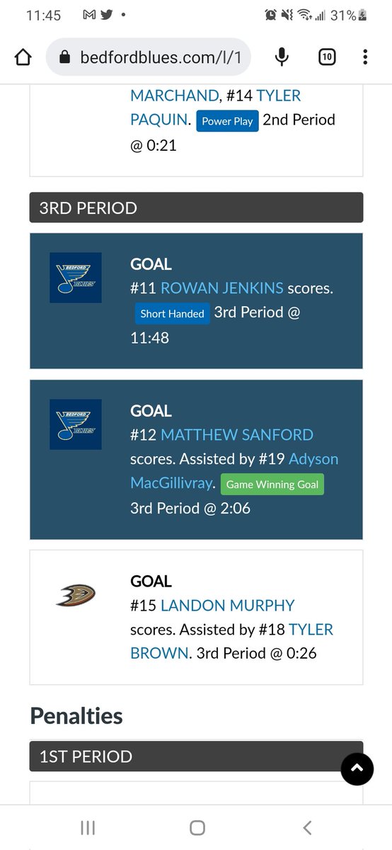 First ever game of contact hockey with the U18A team from Bedford.  Didnt go too bad.
