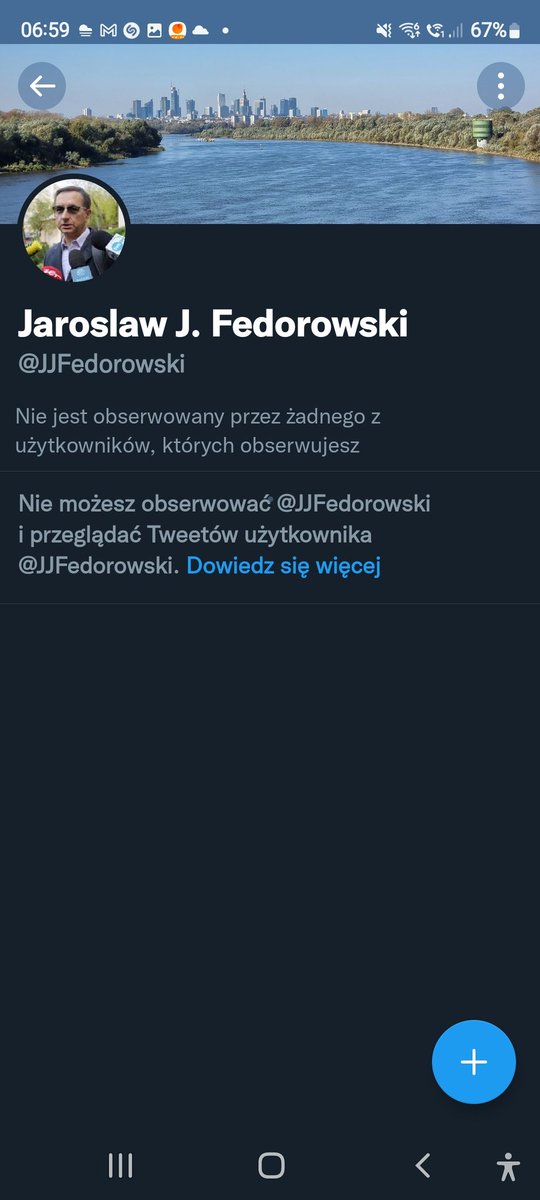 Michalszyy's tweet photo. @sebcyc @JJFedorowski @tomziel1 @MBulsa Pan @JJFedorowski się okopał i zablokował tych, którzy się z nim nie zgadzają https://t.co/T7Rig7wHNZ