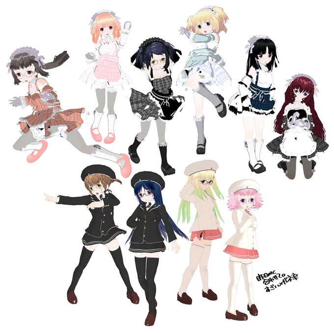一時期カスタムにはまってまして女の子の洋服チェンジ楽しかったな…(供養) 