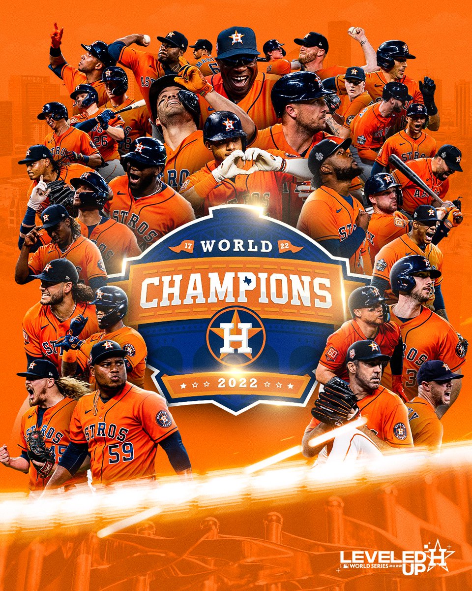TUS ASTROS SE PROCLAMAN CAMPEONES DE LA SERIE MUNDIAL 2️⃣0️⃣2️⃣2️⃣

#SerieMundial | #EnOtroNivel