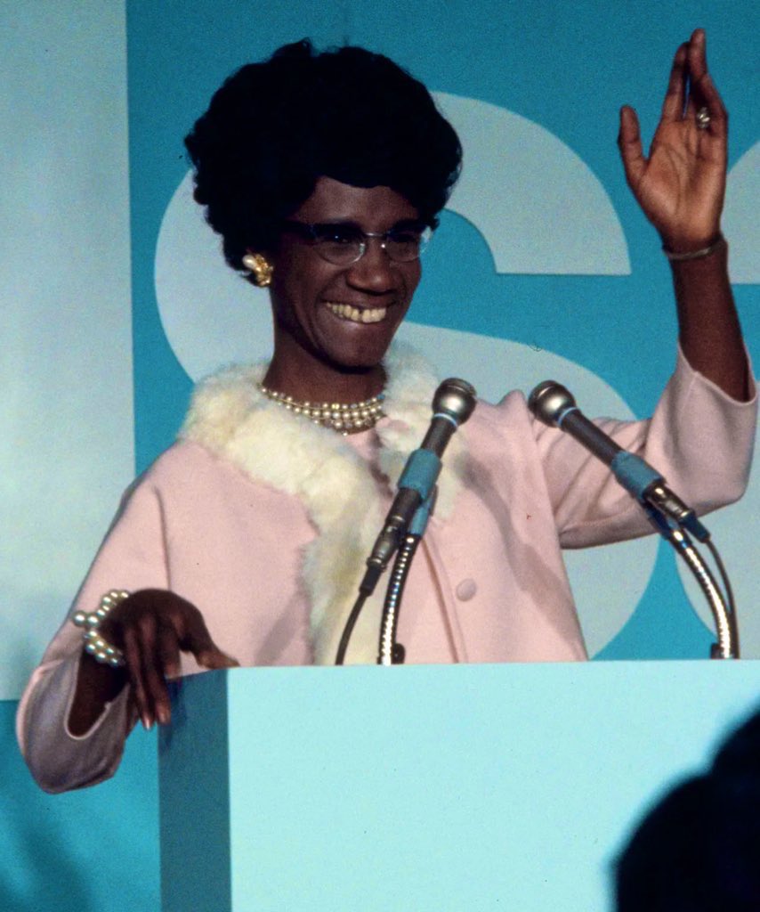 BerniceKing's tweet photo. Shirley Chisholm…Unbought and Unbossed. 🖤 https://t.co/jrRKPI9BYt