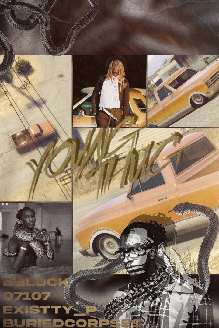 🐍Young Thug🐍 - “Snake Skin”

🏜Poster Reveal🏜

•Feat. <a href="/BuriedCorpses/">BuriedCorpses  |</a> &amp; <a href="/Dblock07107/">Dblock07107</a> 🦂

•Like💛 &amp; RT♻️