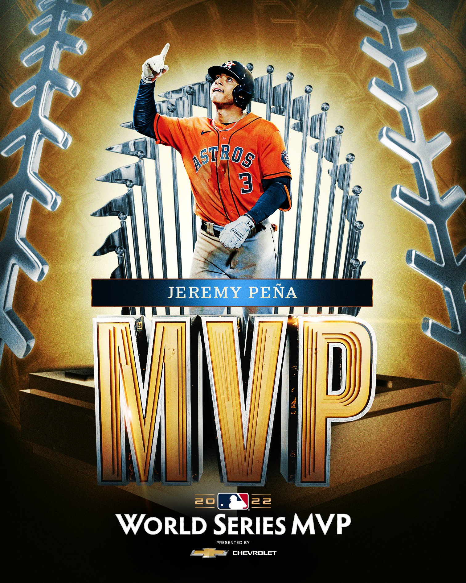 MLB on X: The first rookie position player to win #WorldSeries MVP: Jeremy  Peña!  / X