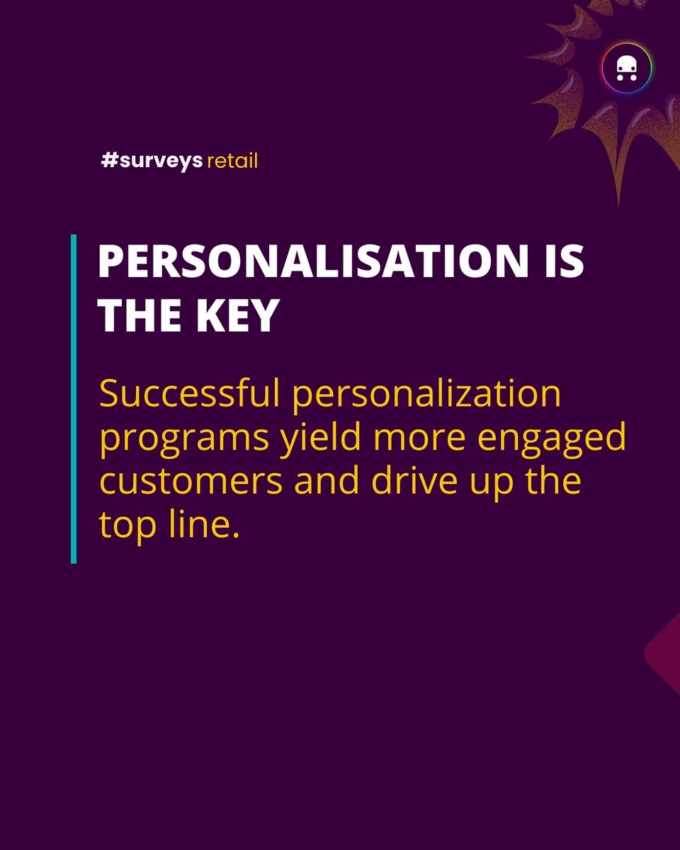 karnivalapp's tweet photo. Running surveys without Automation?

Do you know you can get  3X more results by personalisation?

#customerengagement #customersuccess #retention #retailtech #d2c #csat #automation #personalization https://t.co/8Czuy13sHn