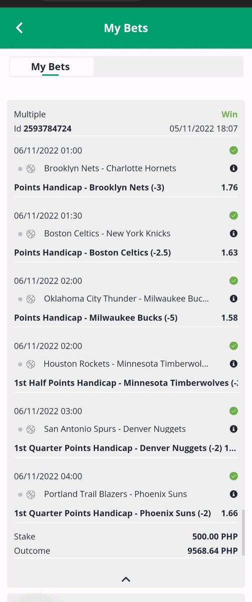 747AgentRaymund's tweet photo. ₱500.00 nya nanalo ng ₱9,568.64 sa NBA 🏀🤑💰

Minimum cash in 100
Minimum cash out 300
Lowest 5pesos bet 😋

DM us now 📩

#747ONLINECASINO  #747livecasino #747bet  #pnxbetcasino #747LIVE #sportsbook #NBA #NBA2K22 #NBARegularSeason #sports #sportsbetting #sportsbettingtips https://t.co/izRoS4aZII