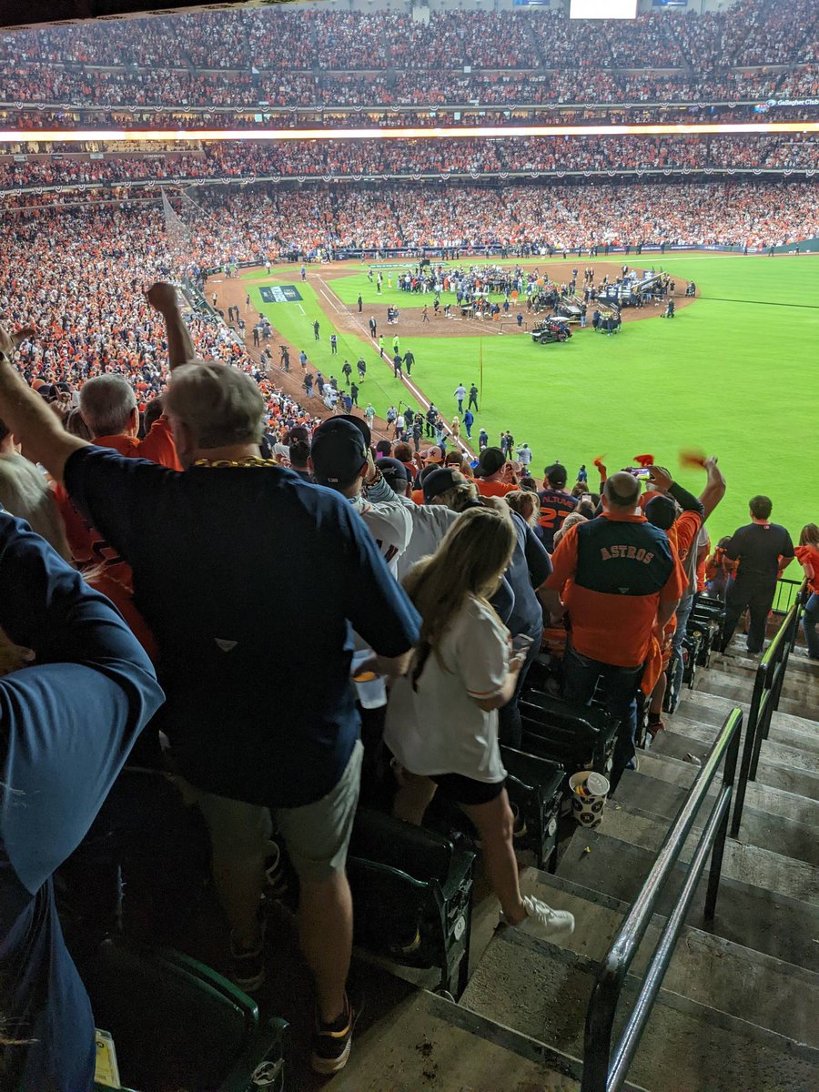 FBIHouston's tweet photo. Congratulations to the @astros on clinching the 2022 #WorldSeries !!! To the fans and our partners, congratulations for being the best! Celebrate safely! #levelup #champs https://t.co/4PJrSiBsko