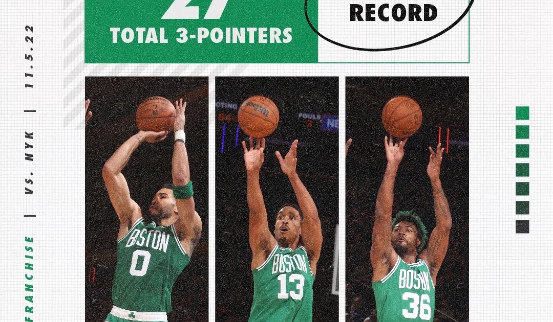 on Twitter "📽 All 27 of the Celtics franchise record 3