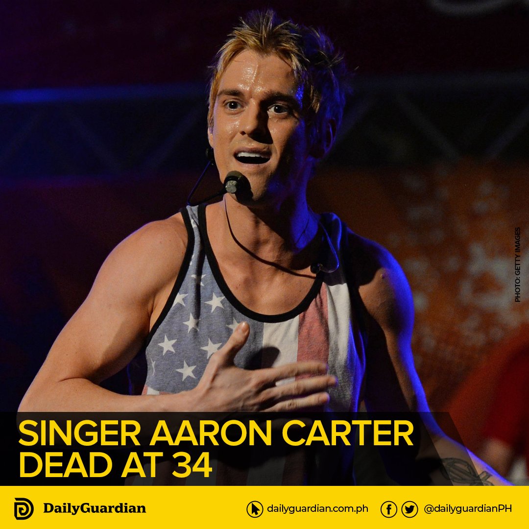 Daily Guardian on Twitter "Aaron Carter, a former child pop singer and