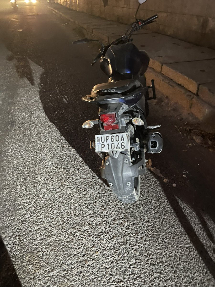 Today morning #cycling met with an accident at parthala Chowk 
Wrong side motorbike 🏍 guy hit 
Have got fractured in left wrist &amp; 1 front teeth broke little 😢 Thanks <a href="/KailashHealth/">Kailash Hospital</a> emergency for taking care immediately ,plaster done now 
will have to go for surgery tomorrow