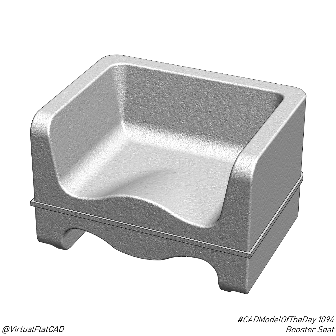 Booster Seat. That's strange, I feel no propulsion... #CADModelOfTheDay 1094.
.
.
#cad #3d #3dmodeling #solidworks #challenge #everyday