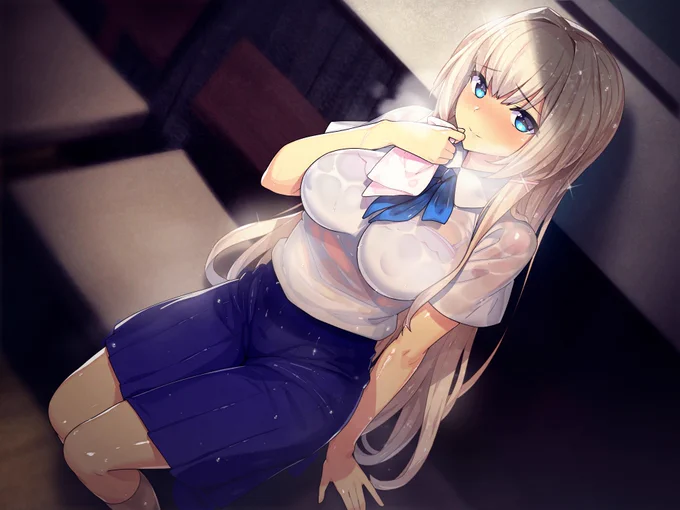 無人の駅で会った濡れ透け少○外国少○×濡れ透け-CG集『あの日、初めての君に。』が、期間限定90%OFFセール中です![FANZA同人] [DLsite]  