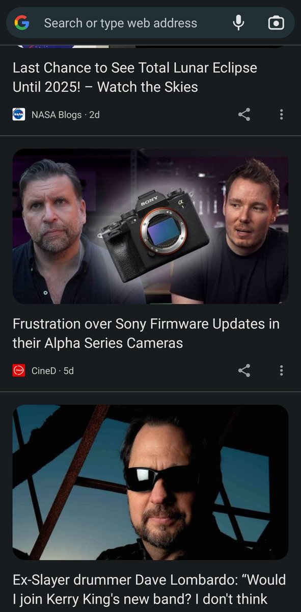 So this was my Google feed just now, <a href="/GeraldUndone/">Gerald Undone</a> You're everywhere! 👏