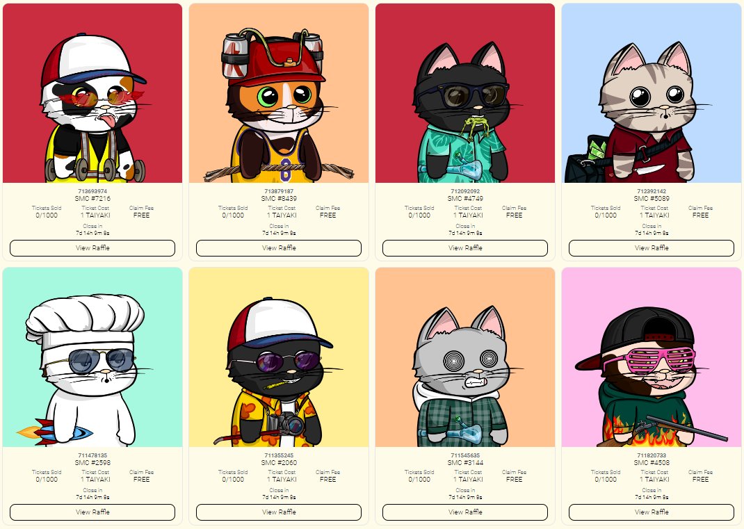 UPDATE:

new set of raffles added to raffles.saymeowclub.site
GOOD LUCK 🚀

$ALGO #algofam #AlgoNFT #AlgoNFTs #NFT #NFTs #ALGO #SOL #ETH #NFTCommunity #ADA