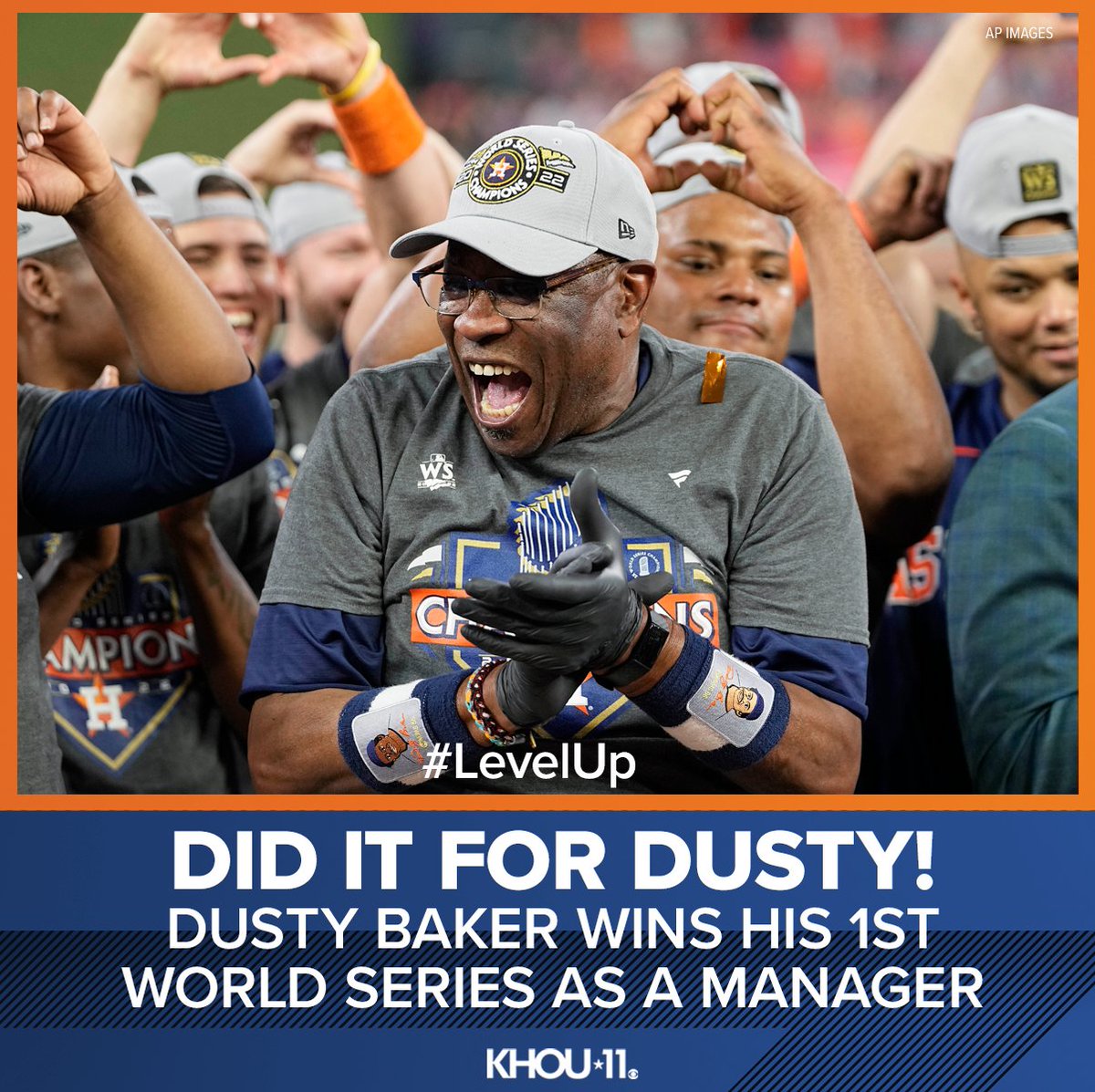 DID IT FOR DUSTY! For now and forever, Dusty Baker, the epic storyteller, first-class name-dropper, toothpick chewer and baseball lifer will bear a most distinguished title: World Series champion manager.

More: khou.com/article/sports…