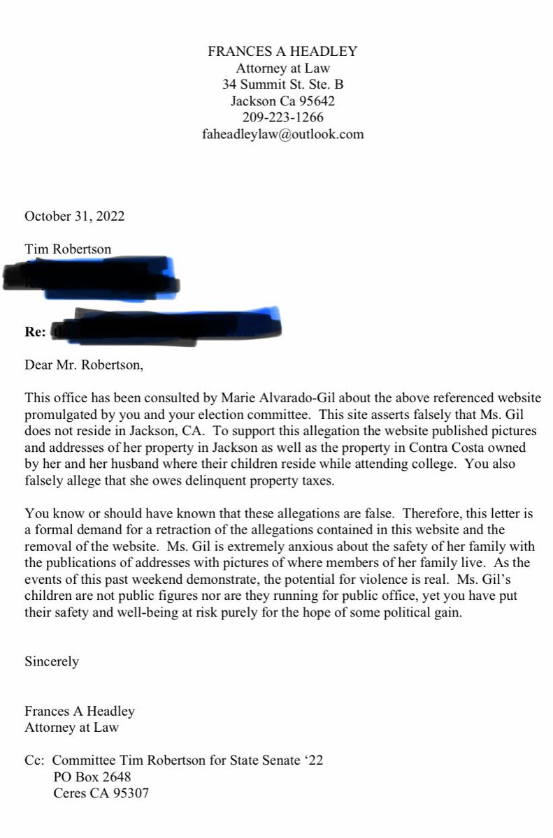 AlvaradoGil2026's tweet image. Tim ‘Can’t Tell The Truth’ Robertson is promoting false information regarding my residency. These allegations are false and disgusting for a candidate to partake in. 

Don’t believe Tim Robertson because he can’t tell the truth about anything. 

#MarieForSenate #AlvaradoGil2022
