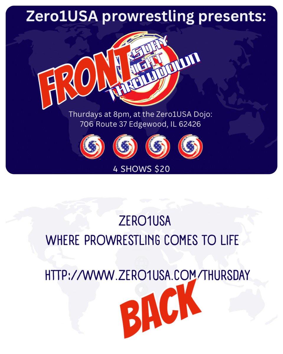 Zero1USAcom's tweet photo. Tickets are on sale for Our First Thursday Night Throwdown !!! Only $7!! Or 4 shows for 20 with our  new New Punch Card !!! https://t.co/K9STvu7gfe https://t.co/mPfLfiHDK5