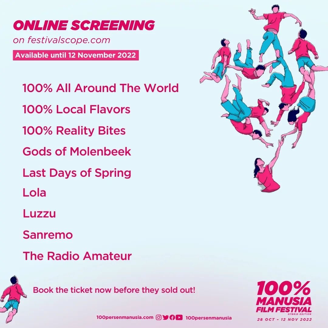 moviegoersID's tweet photo. Hari Terakhir!
Jadwal Screening dan Event Offline dan Online Festival #100PersenManusia kota Jakarta.
Minggu, 6 November 2022.
#100PMFF2022 https://t.co/j6gGPlNNZz