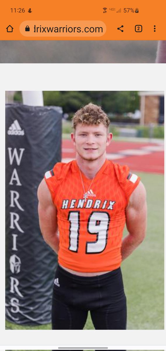 So proud of former Tiger Cade Denton getting his first start today for Hendrix College! I always knew you were a Warrior!