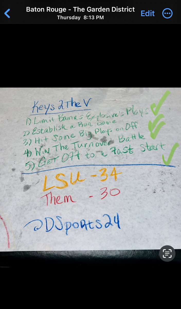 DSports24's tweet photo. @LonnPhillips Yoooooo, how bout these #Keys2TheV and score prediction Thursday Night! #GeauxTigers @LSUfootball #LSU LFGGGGGGGG!! @JacobHester18 https://t.co/fsjNq511GU