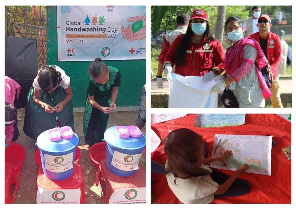GauravRayRC's tweet photo. In October, @roteskreuz_de supported #globalhandwashing Month in CoxsBazar through handwashing sessions, drawing competitions, beach clean-up campaigns. Together @BDRCS1, @AuswaertigesAmt committed to continue our support in enabling proper hygiene & good sanitation practices. https://t.co/Ff84KUsdK9