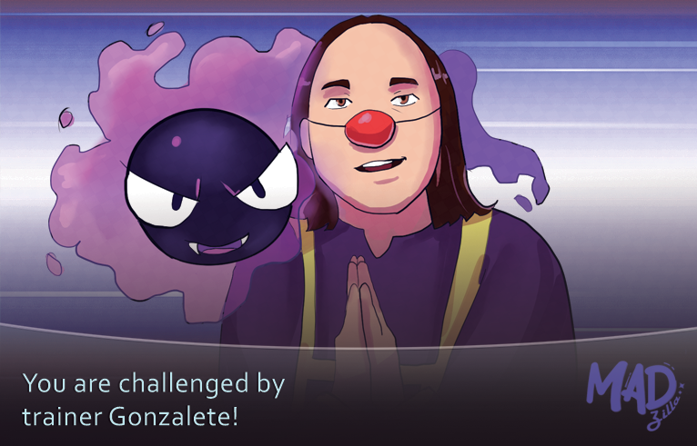 Themadzillart's tweet photo. un gonzaletito con su gastly 
#pataclaun
#PokemonEnGAME #PokemonGO #gastly
#curita #gonzalete
#clawn #parodia #PARODY #crossover https://t.co/GZ8sGNRNd0