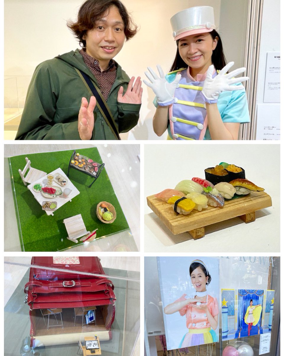 IkuoGoto's tweet photo. おねんどのおねえさん事岡田ひとみさんの個展へ
想像を絶するクオリティーとミニチュアの世界　ひとみさんの小さい頃の作品もありました⭐︎20周年おめでとうございます㊗️
11/8まで表参道で開催中！
#nendol https://t.co/LQmNwgq7TH