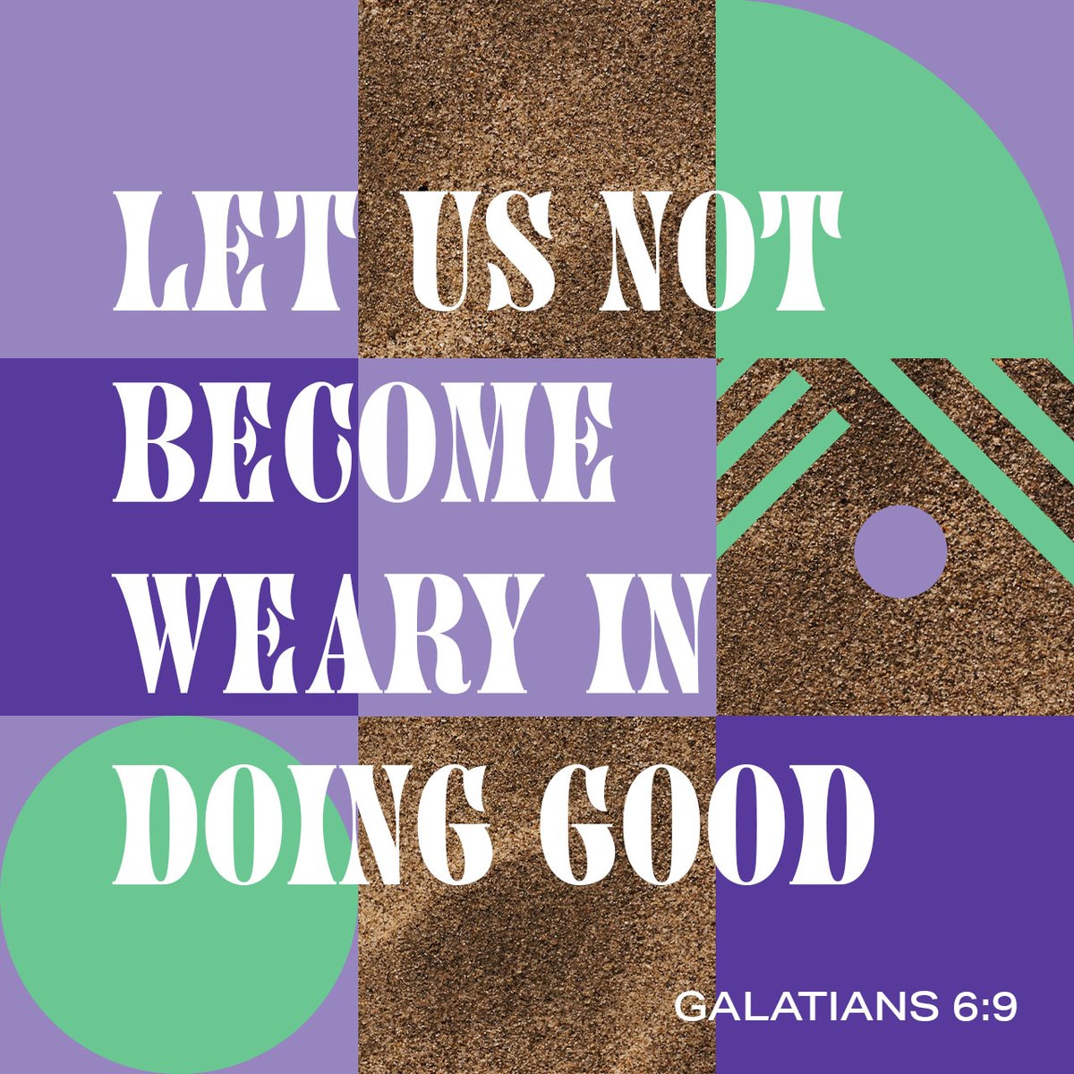 Let us not become weary in doing good, for at the proper time we will reap a harvest if we do not give up.
Galatians 6:9 NIV

bible.com/verse-of-the-d…